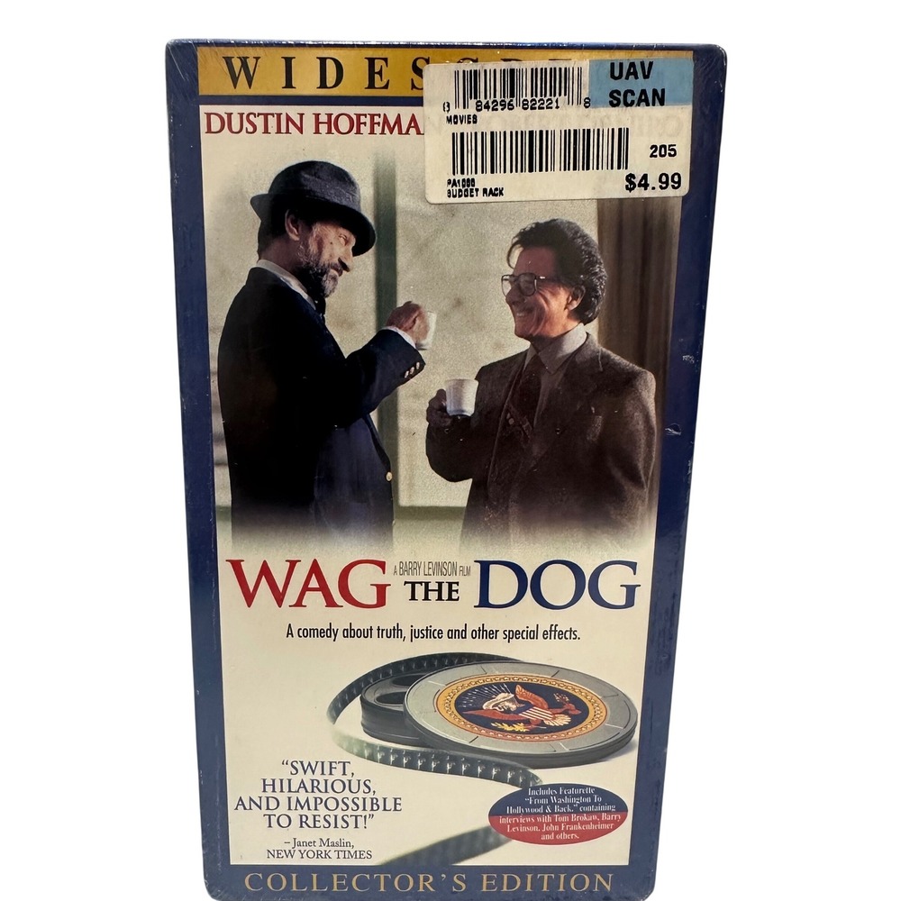 New Line Wag the Dog VHS Widescreen Collector's Edition Movie